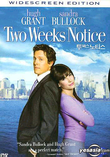 Two Weeks Notice DVD